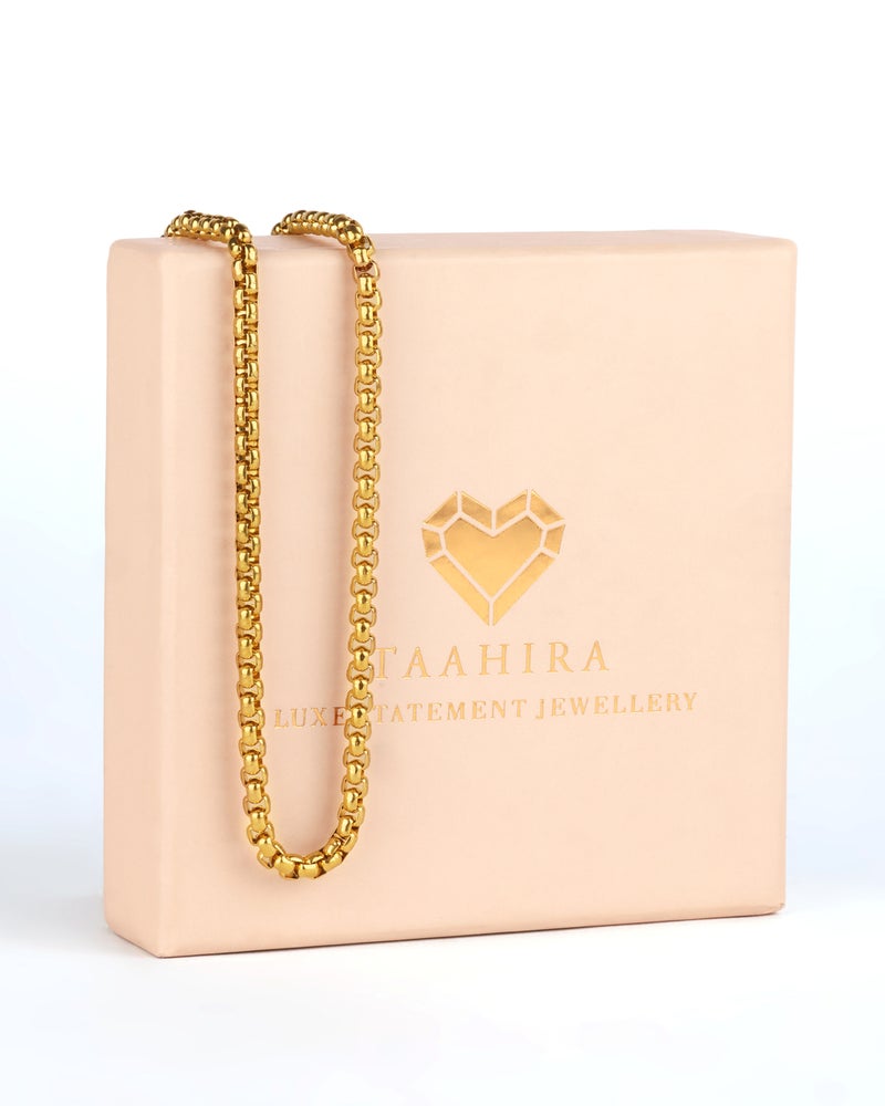 TAAHIRA Mahi Round Chain Lock Necklace - Image 3